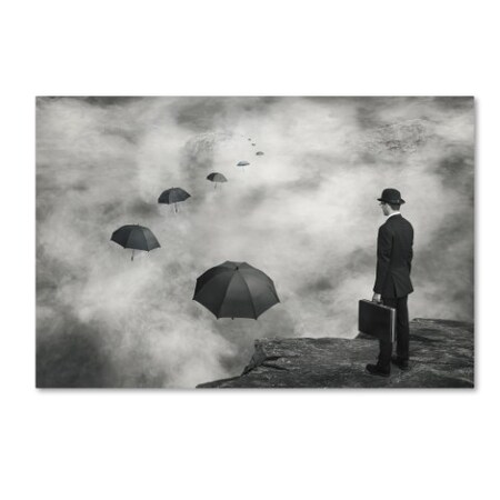 Trademark Fine Art Alain Villeneuve 'The Road Less Traveled' Canvas Art, 30x47 1X03127-C3047GG